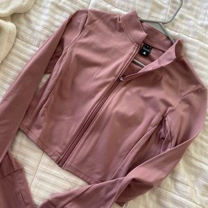 balance athletica cropped zip up never worn